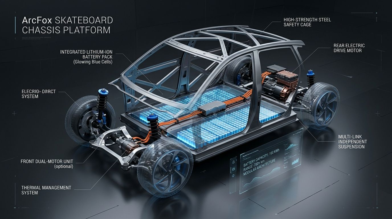 ArcFox Dedicated BEV Platform and High Strength Safety Cage
