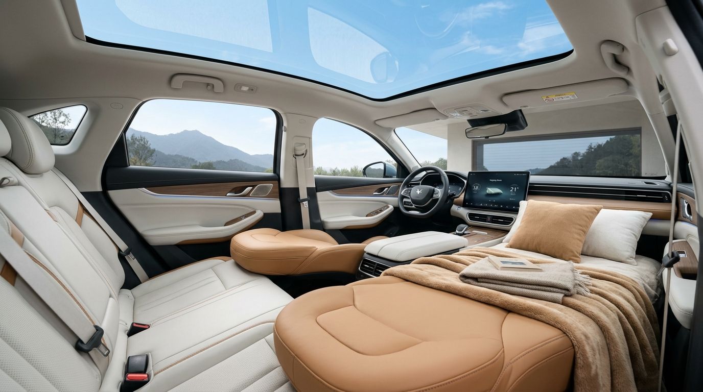 Napping Bed Mode & Cooled Seats